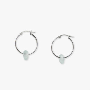 dantaban no.11 sterling silver hinged hoop earring