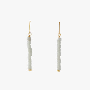 abaa, ivory, gold drop earrings