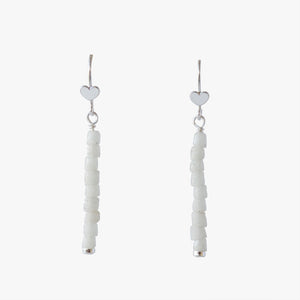 abaa, ivory, recycled sterling silver, drop earrings