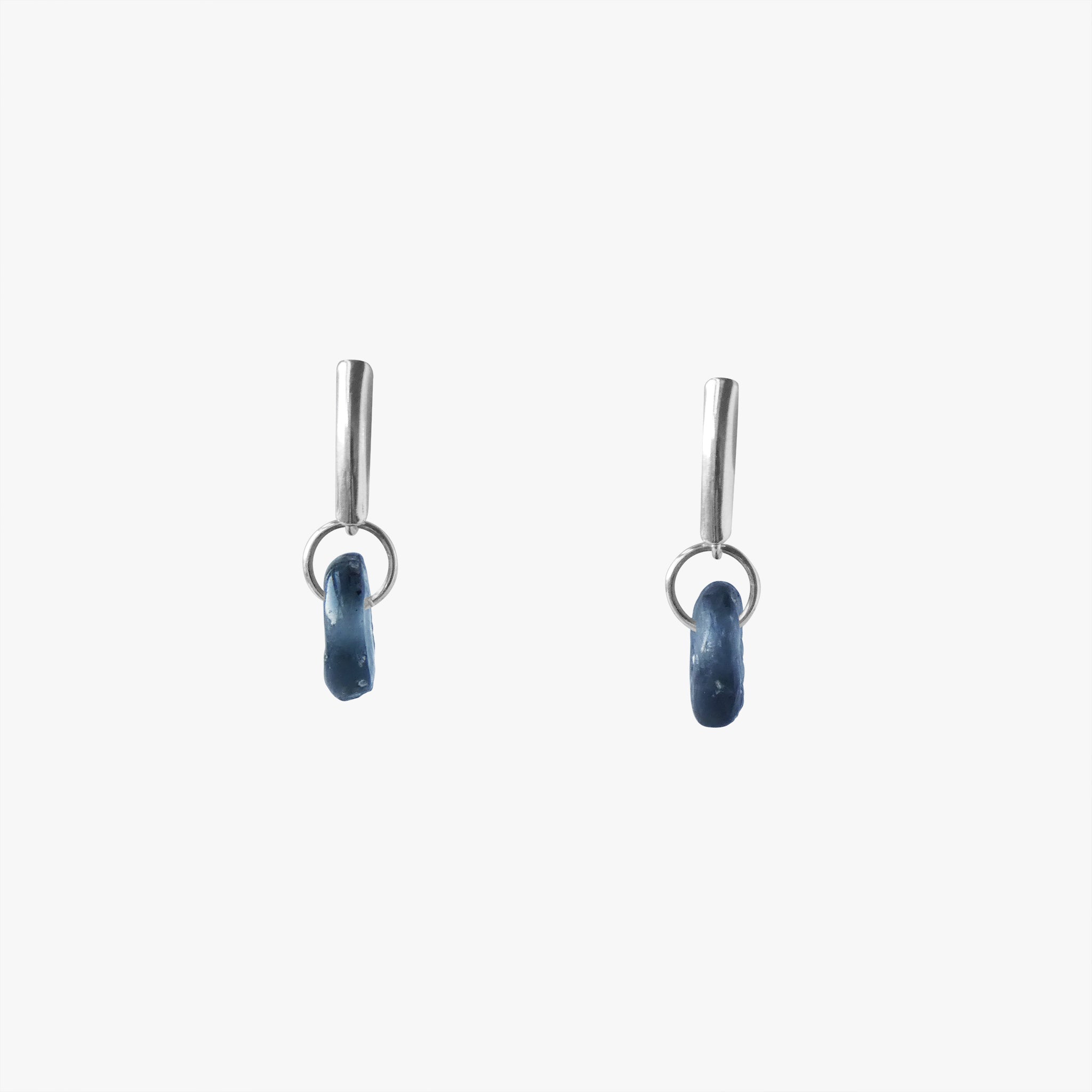 akokyɛm no.2, sterling silver stud earrings