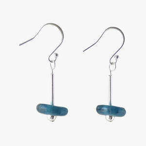 mmi3nsa sterling silver drop earrings with small blue glass  beads.png