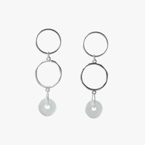 ka bom, ahwenneɛ no.11, sterling silver drop earrings