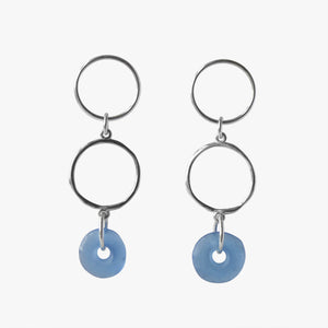 ka bom, ahwenneɛ no.2, sterling silver drop earrings
